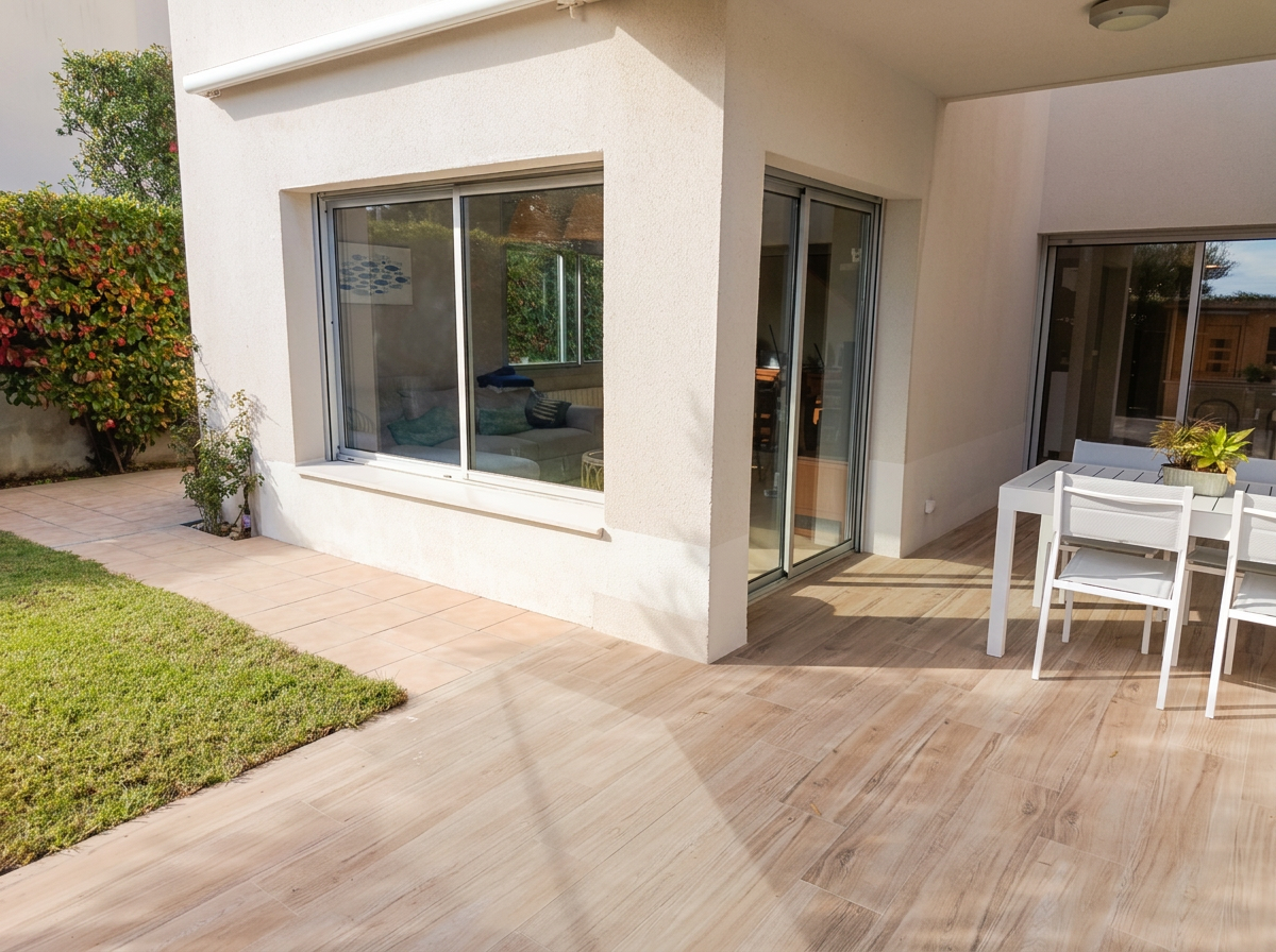 Adosado con piscina privada, jardín y terraza