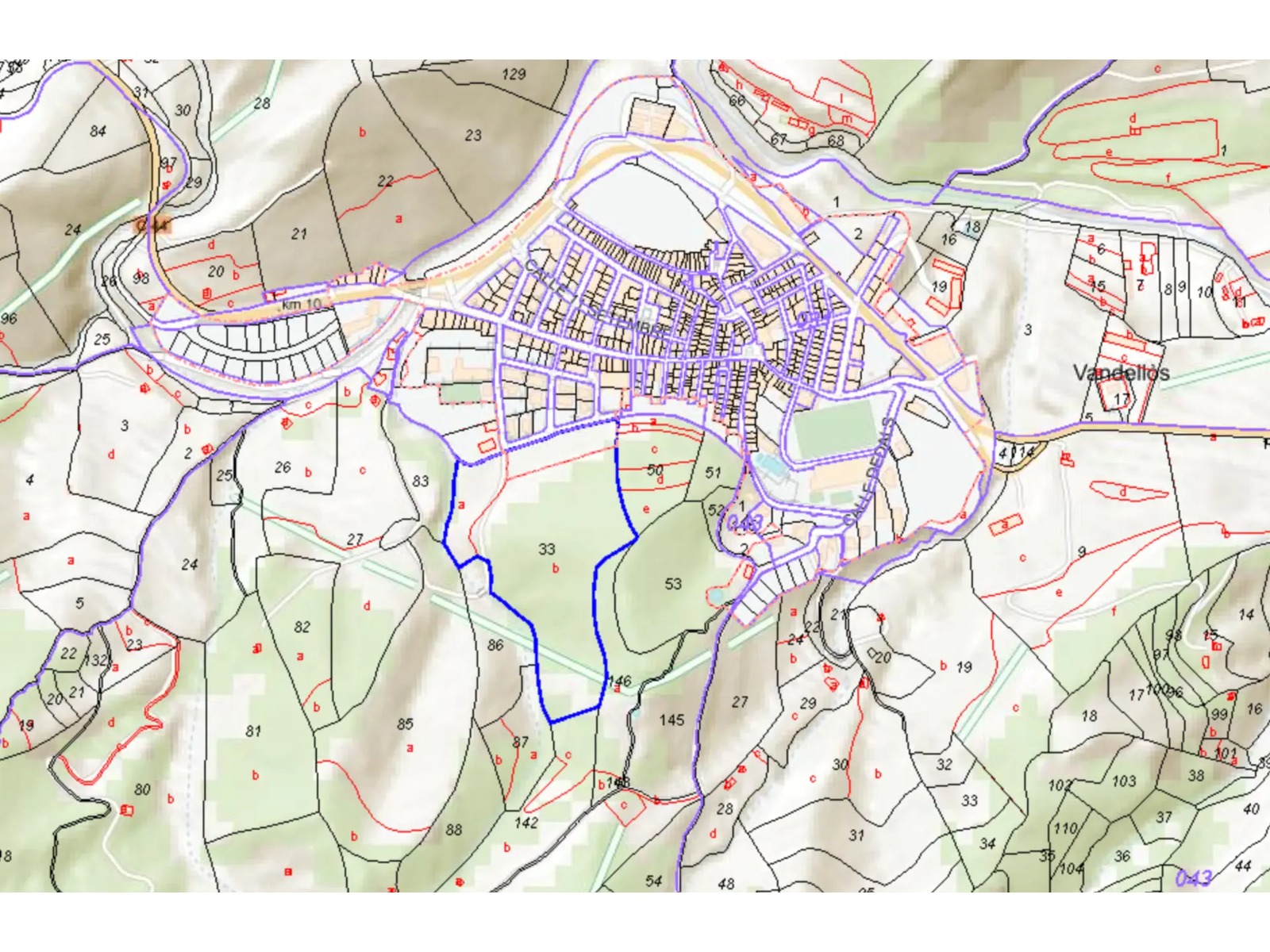 PAR18 — Plano catastral de Vandellòs
